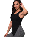 Women Irregular Sport Vest Sleeveless Tank Crop Tops Vest T-Shirt Yoga Top Gym