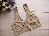 Sports Bra Full Cup Breathable Top Shockproof Cross Back Push Up Workout Bra