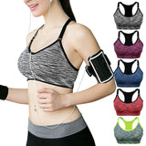 VEQKING Quick Dry Padded Sports Bra,Women