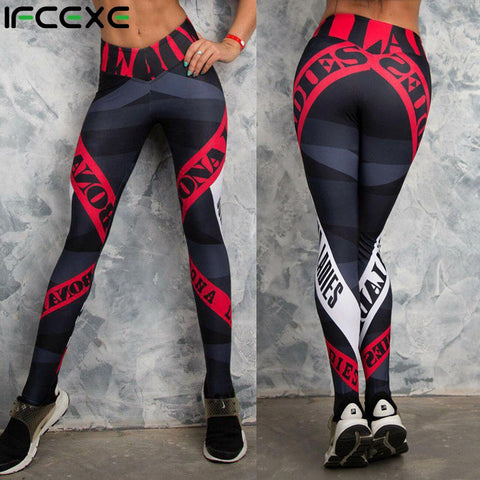 Sexy Shaping Hip Yoga Pants letter Women Fitness