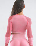 Women Seamless Leggings Push Up Yoga Pant Sexy Mesh Sport